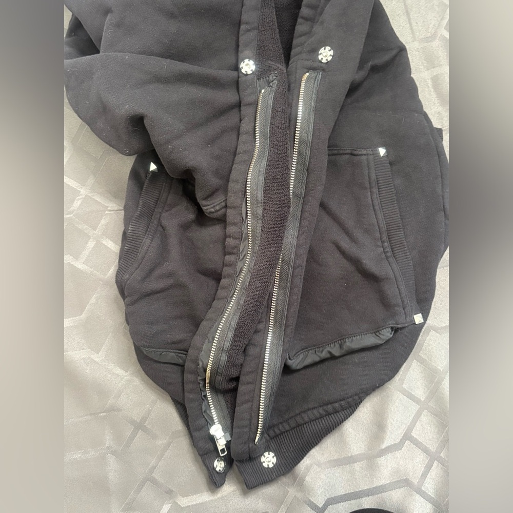 Wilfred Free Black Oversized Cozy Hoodie Jacket XS - Picture 6 of 8